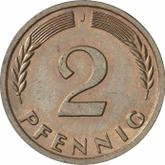 Obverse 2 Pfennig 1961 J