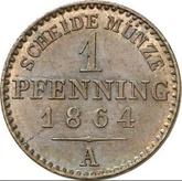 Reverse 1 Pfennig 1864 A
