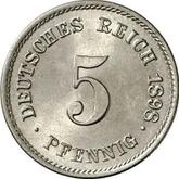 Obverse 5 Pfennig 1898 G