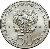Obverse 50 Zlotych 1983 MW EO 150 Years of Grand Theatre
