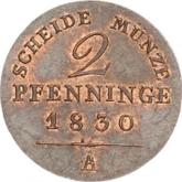 Reverse 2 Pfennig 1830 A