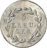Reverse 3 Kreuzer 1821