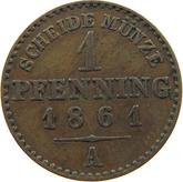 Reverse 1 Pfennig 1861 A