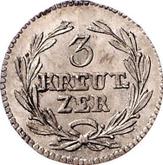 Reverse 3 Kreuzer 1815