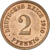 Obverse 2 Pfennig 1910 F