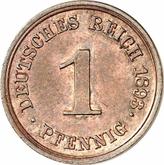 Obverse 1 Pfennig 1893 E