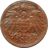Reverse 1 Pfennig 1915 D