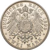 Reverse 2 Mark 1899 A Prussia