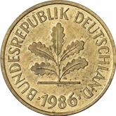 Reverse 5 Pfennig 1986 D