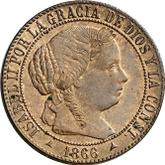Obverse 1 Céntimo de escudo 1866 OM