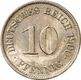 Obverse 10 Pfennig 1900 J