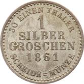 Reverse Silber Groschen 1861