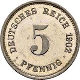Obverse 5 Pfennig 1902 G