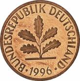 Reverse 1 Pfennig 1996 G
