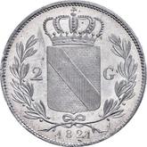 Reverse 2 Gulden 1821