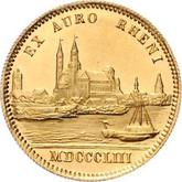 Reverse Ducat MDCCCLIII (1853)