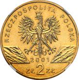 Obverse 2 Zlote 2001 MW AN Swallowtail butterfly