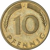 Obverse 10 Pfennig 1995 J