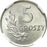 Reverse 5 Groszy 1949