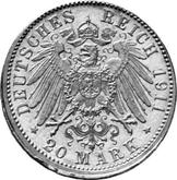 Reverse 20 Mark 1911 A Prussia