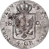 Reverse 4 Groschen 1805 B Silesia