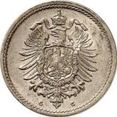 Reverse 5 Pfennig 1888 G