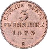 Reverse 3 Pfennig 1873 B