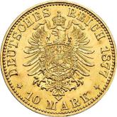 Reverse 10 Mark 1877 A Prussia