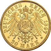 Reverse 20 Mark 1897 A Prussia