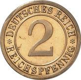 Obverse 2 Reichspfennig 1923 F
