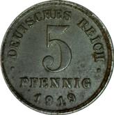 Obverse 5 Pfennig 1919 J