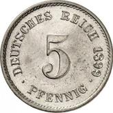 Obverse 5 Pfennig 1899 G