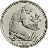 Reverse 50 Pfennig 1996 D