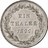 Reverse Thaler 1822