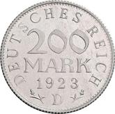 Reverse 200 Mark 1923 D