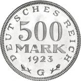 Reverse 500 Mark 1923 G