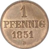 Reverse Pfennig 1851 B