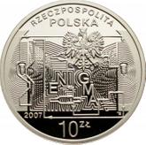 Obverse 10 Zlotych 2007 MW ET 75 years of Breaking Enigma Codes