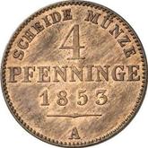 Reverse 4 Pfennig 1853 A