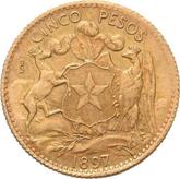 Obverse 5 Pesos 1897 So