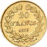 Reverse 20 Francs 1835 W