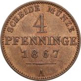 Reverse 4 Pfennig 1867 A