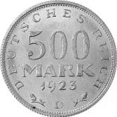 Reverse 500 Mark 1923 D