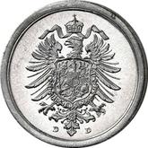 Reverse 1 Pfennig 1917 D