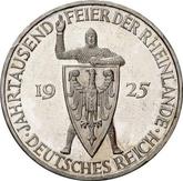 Obverse 5 Reichsmark 1925 A Rhineland
