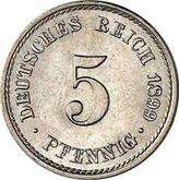 Obverse 5 Pfennig 1899 A