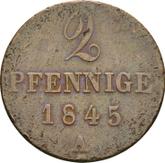 Reverse 2 Pfennig 1845 A