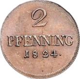 Reverse 2 Pfennig 1824