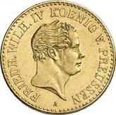 Obverse 1/2 Frederick D'or 1844 A