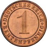 Obverse 1 Rentenpfennig 1923 E
